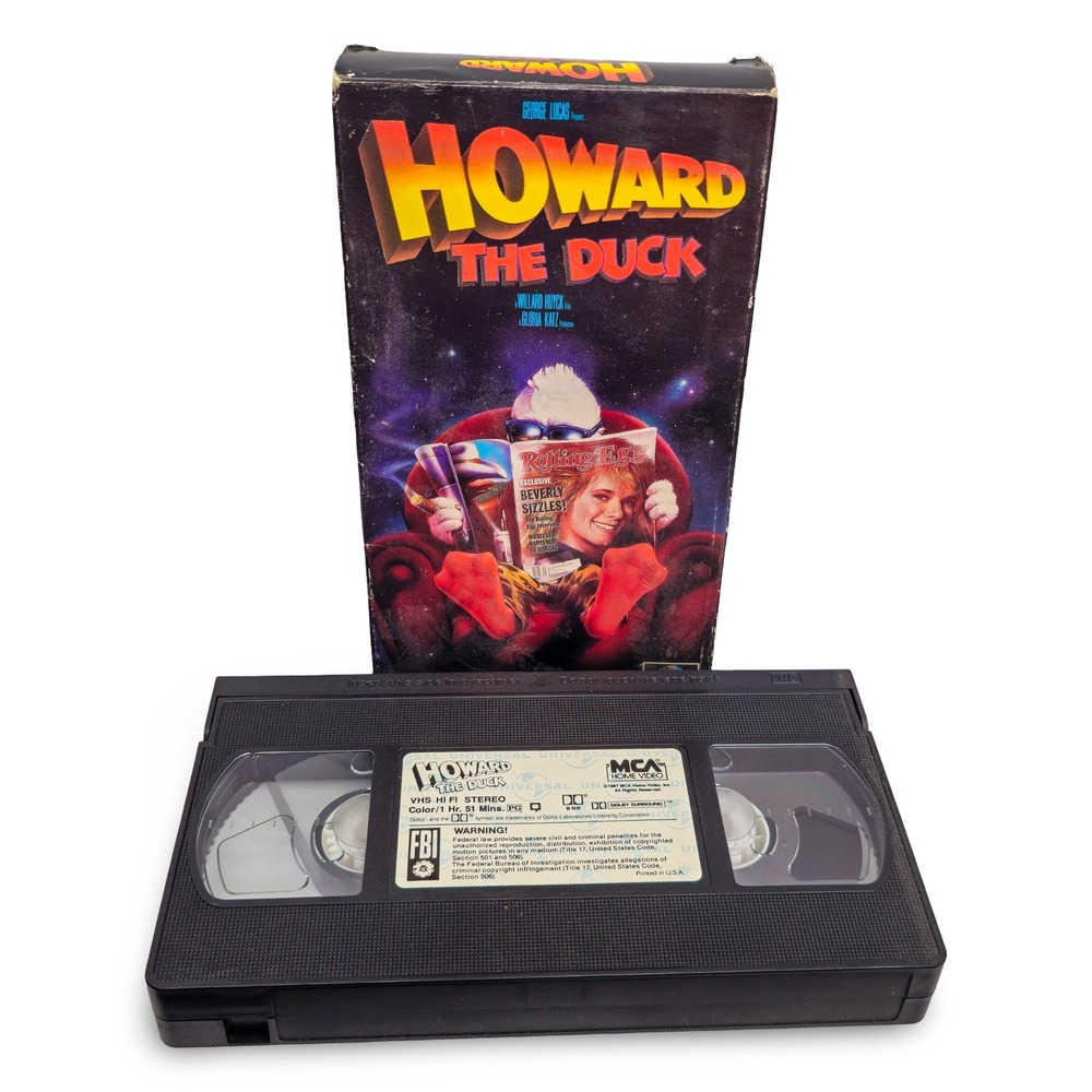 MCA Howard the Duck VHS Movie NTSC Black Good George Lucas Sci-Fi Comedy PG